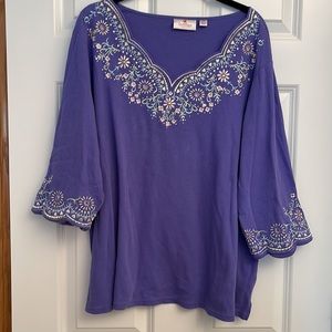 3/4 Sleeve Cotton Top